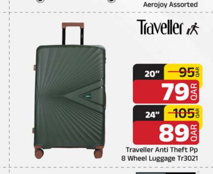 Traveller Anti Theft Pp 8 Wheel Luggage Tr3021 24"