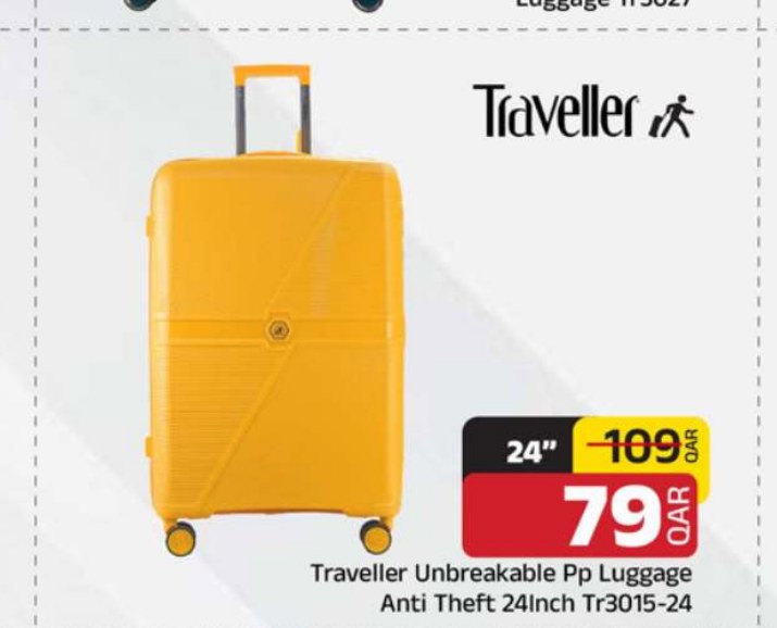 Traveller Unbreakable Pp Luggage Anti Theft 24Inch Tr3015-24