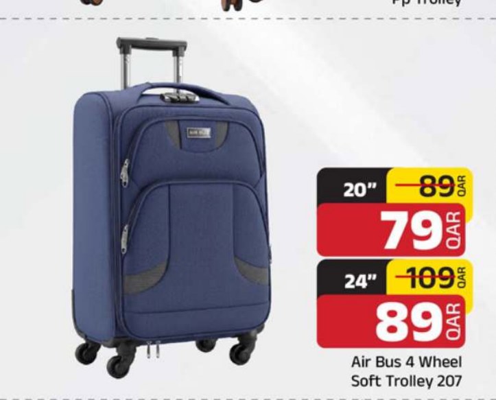 Air Bus 4 Wheel Soft Trolley 207 24"