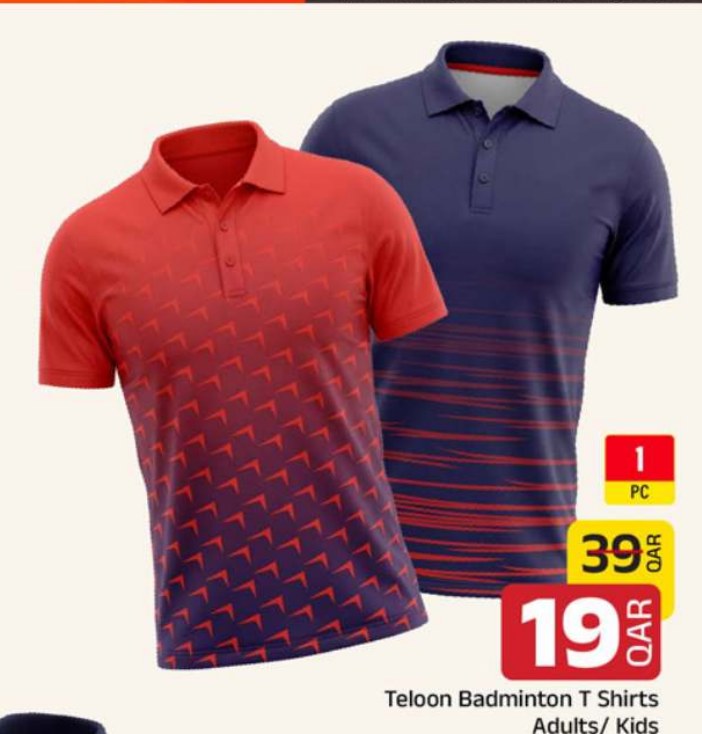 Teloon Badminton T Shirts Adults/ Kids