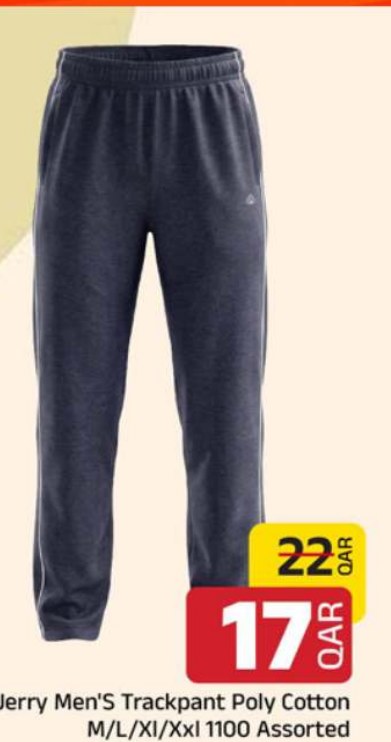 Jerry Men'S Trackpant Poly Cotton M/L/Xl/Xxl 1100 Assorted