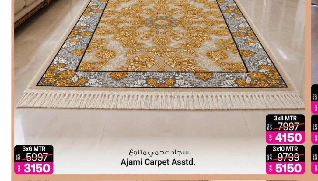 سجاد عجمي متنوع 3x8 متر