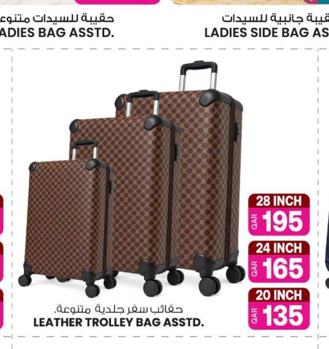 حقائب سفر جلدية متنوعة