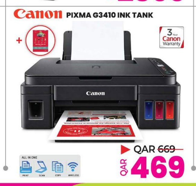Canon PIXMA G3410 INK TANK