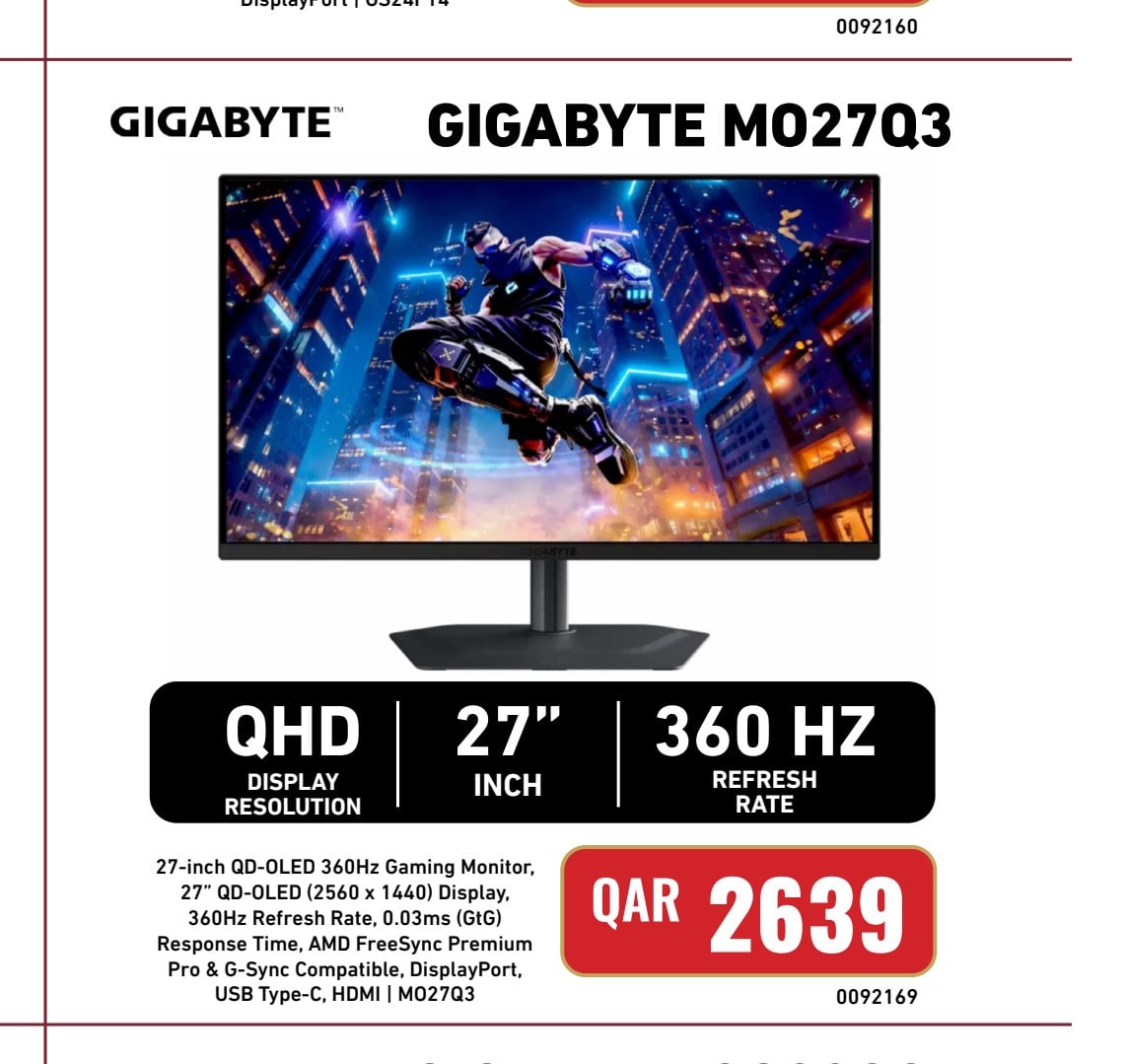 GIGABYTE MO27Q3