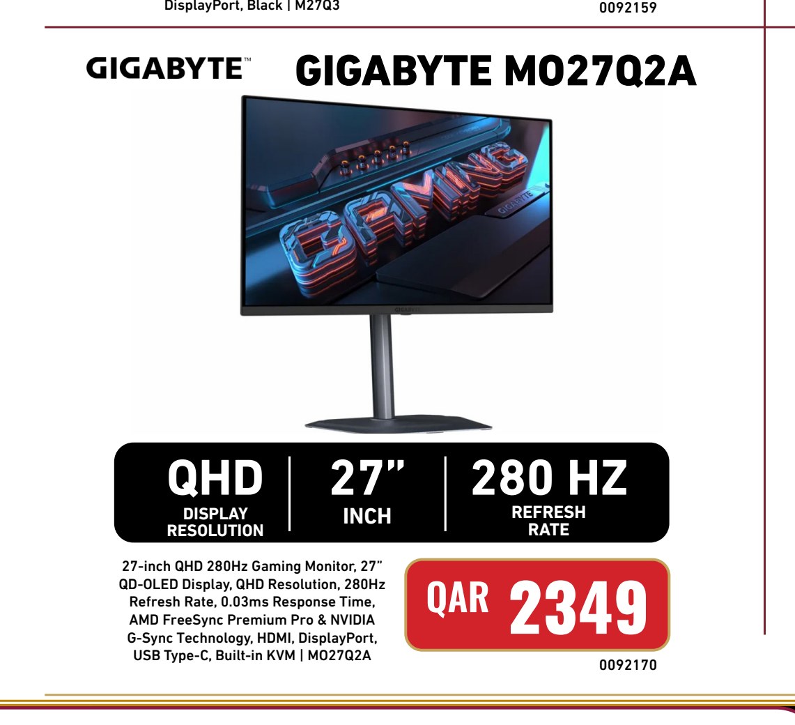 GIGABYTE MO27Q2A