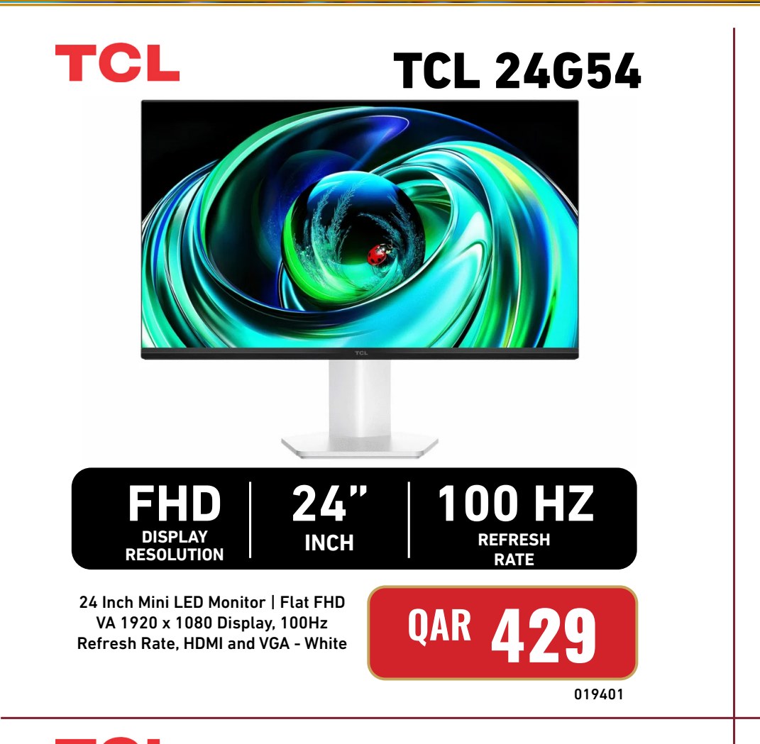 TCL 24G54 24 Inch Mini LED Monitor