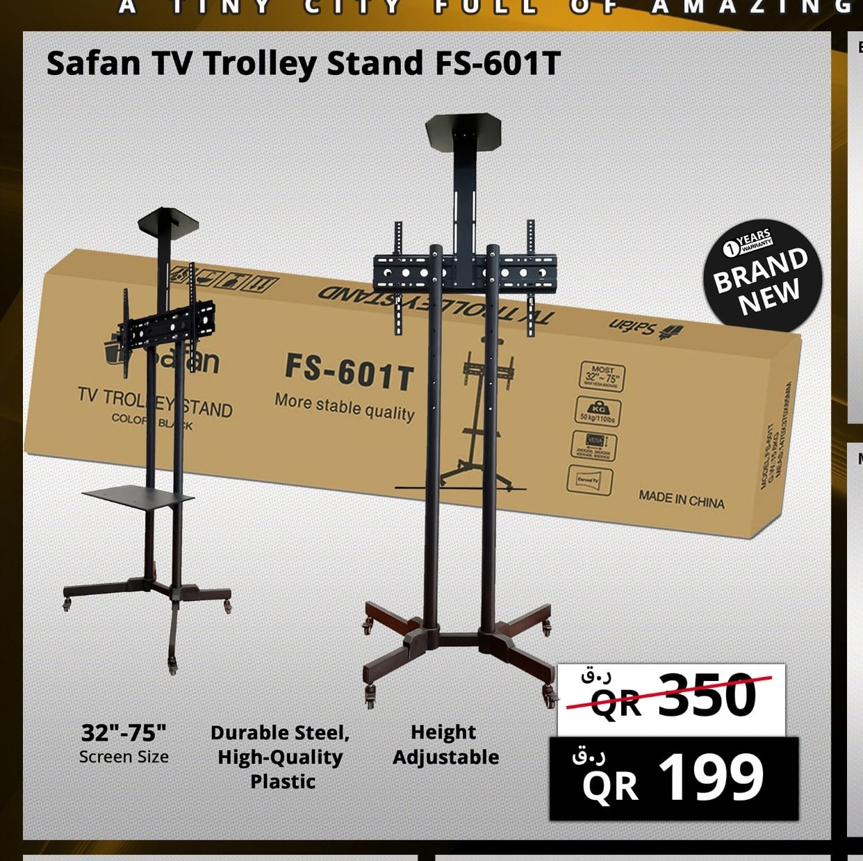 Safan TV Trolley Stand FS-601T