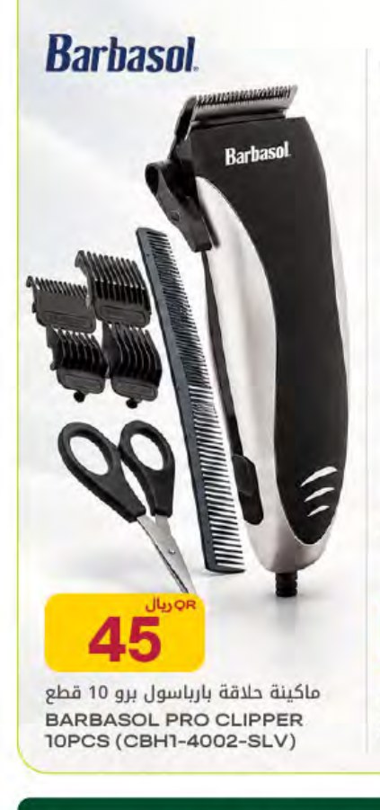 BARBASOL PRO CLIPPER 10PCS (CBH1-4002-SLV)