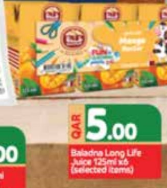 Baladna Long Life Juice 125ml x6