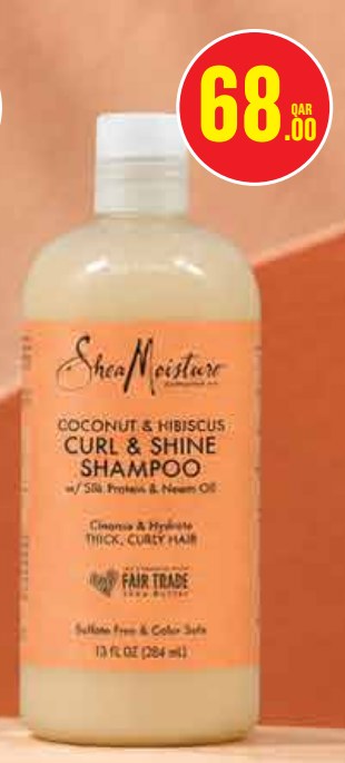 SheaMoisture Coconut & Hibiscus Curl & Shine Shampoo 384ml