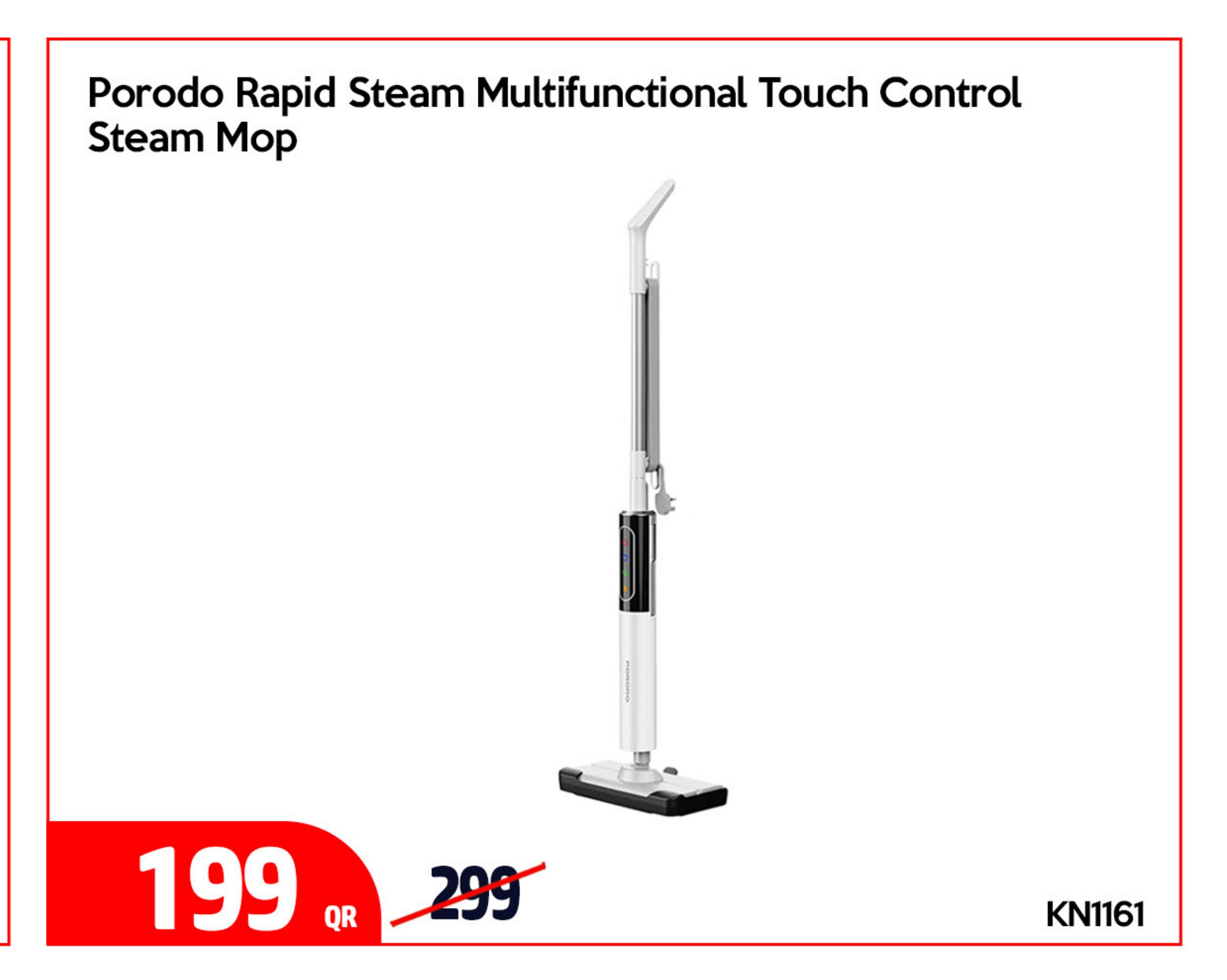Porodo Rapid Steam Multifunctional Touch Control Steam Mop