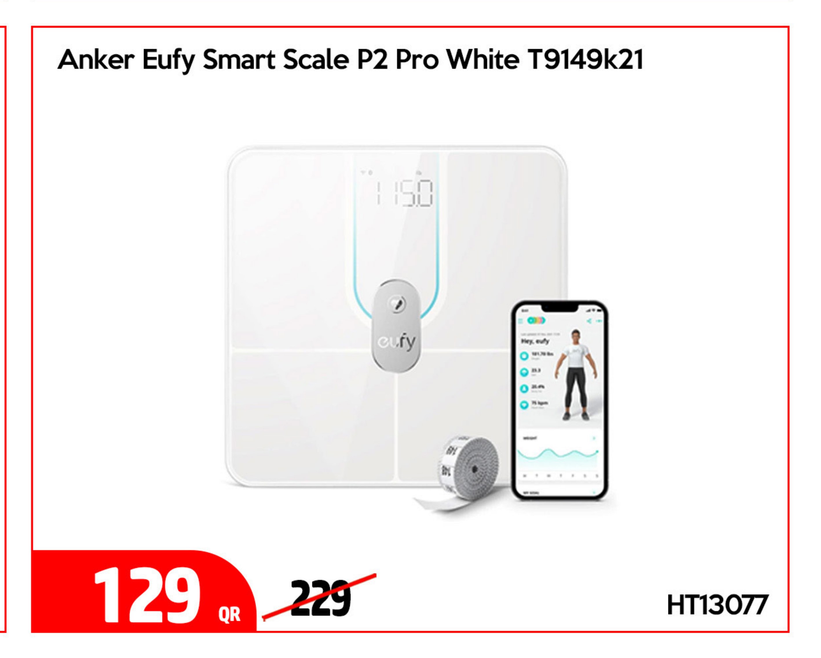Anker Eufy Smart Scale P2 Pro White T9149k21