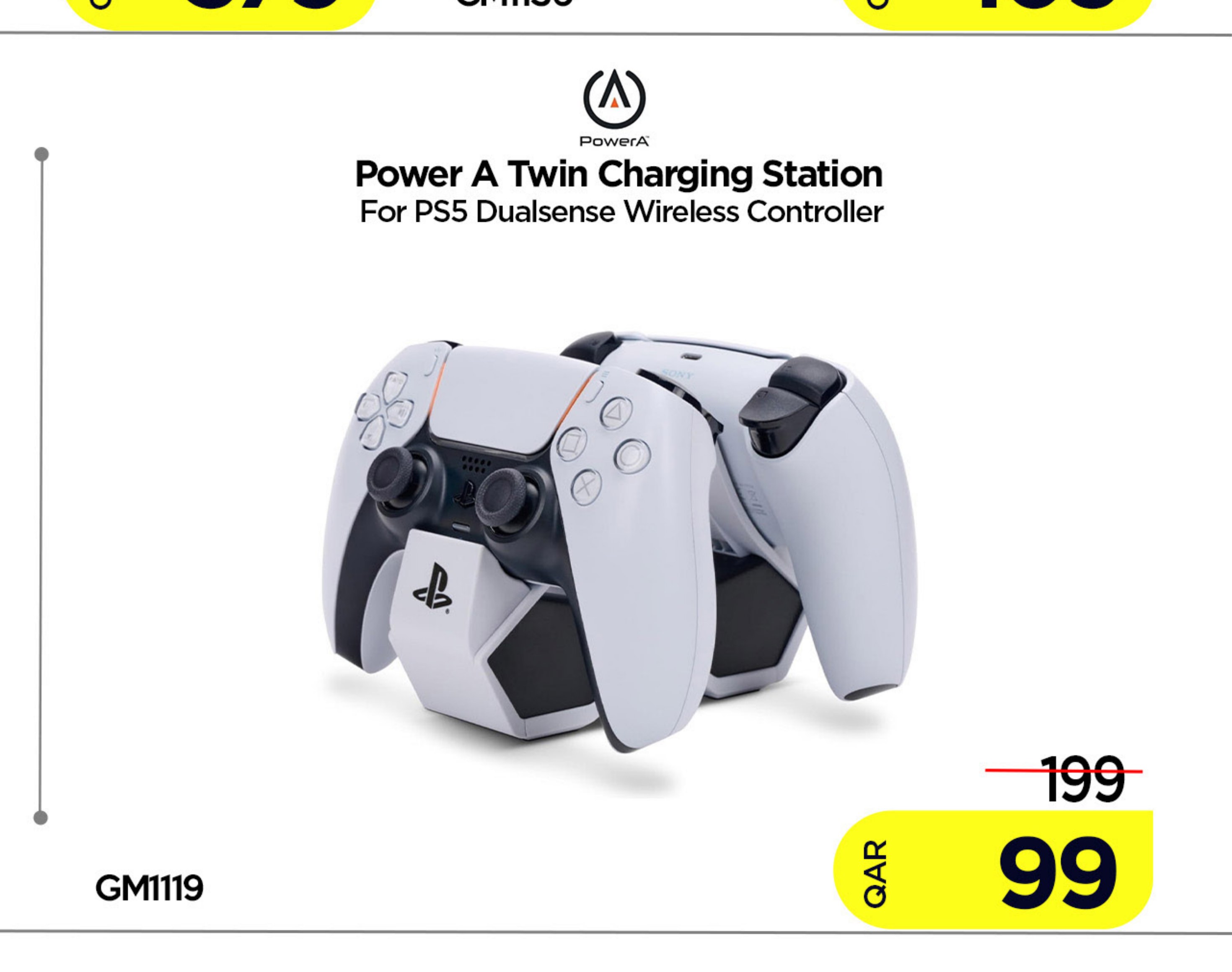 Power A Twin Charging Station For PS5 Dualsense Wireless Controller