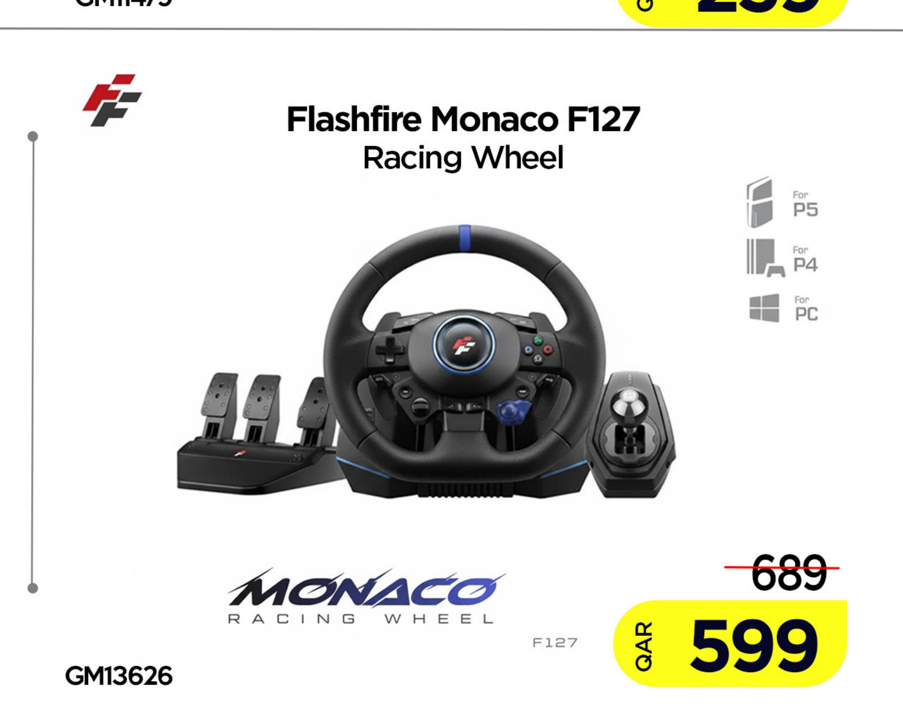 Flashfire Monaco F127 Racing Wheel