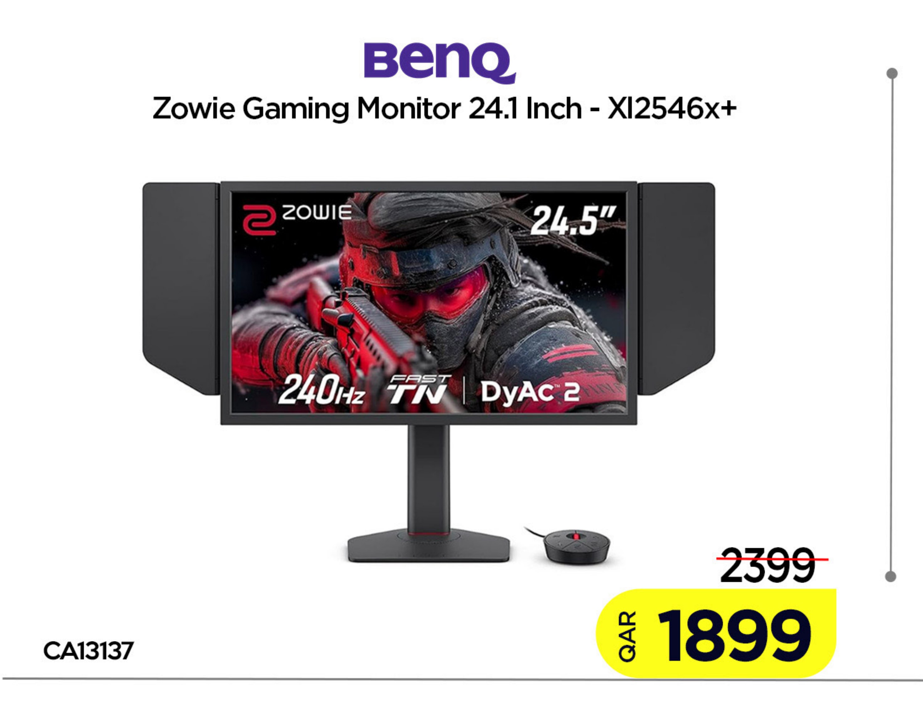 BenQ Zowie Gaming Monitor 24.1 Inch - XL2546x+