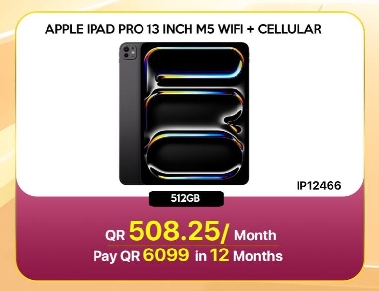 APPLE IPAD PRO 13 INCH M5 WIFI + CELLULAR 512GB