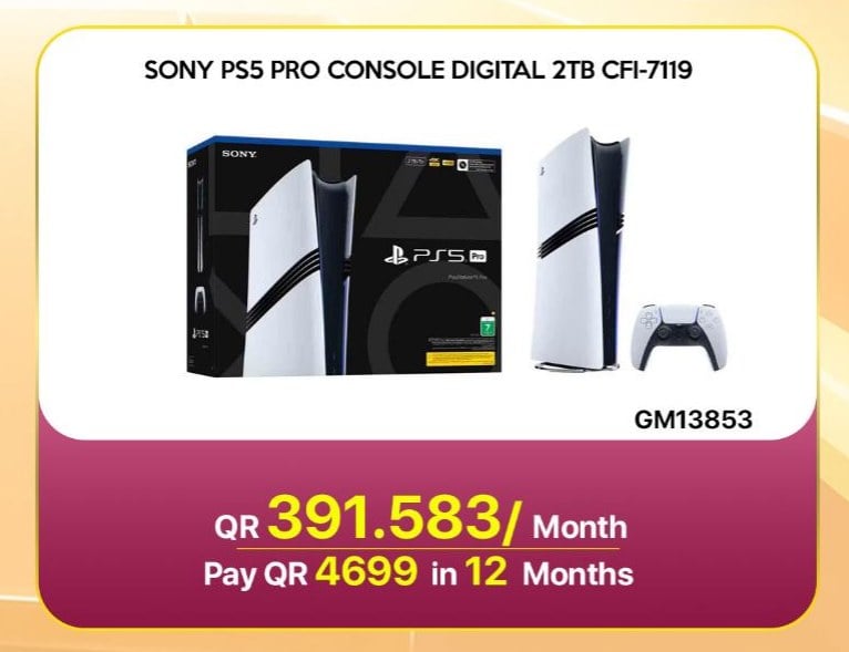 SONY PS5 PRO CONSOLE DIGITAL 2TB CFI-7119