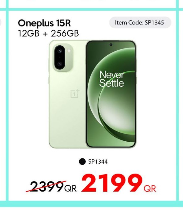 Oneplus 15R 12GB + 256GB