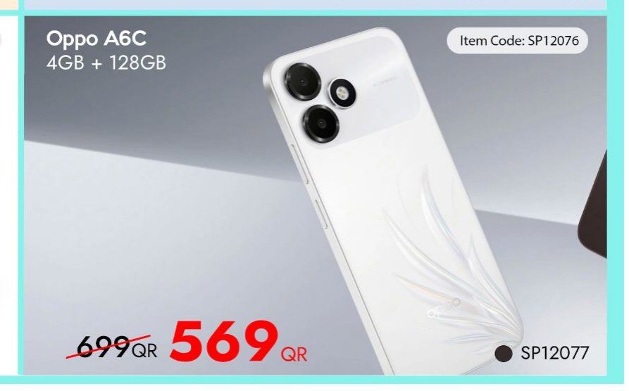 Oppo A6C 4GB + 128GB
