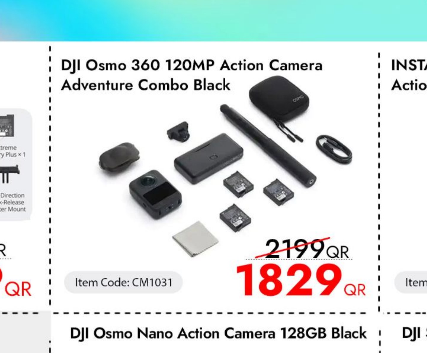 DJI Osmo 360 120MP Action Camera Adventure Combo Black