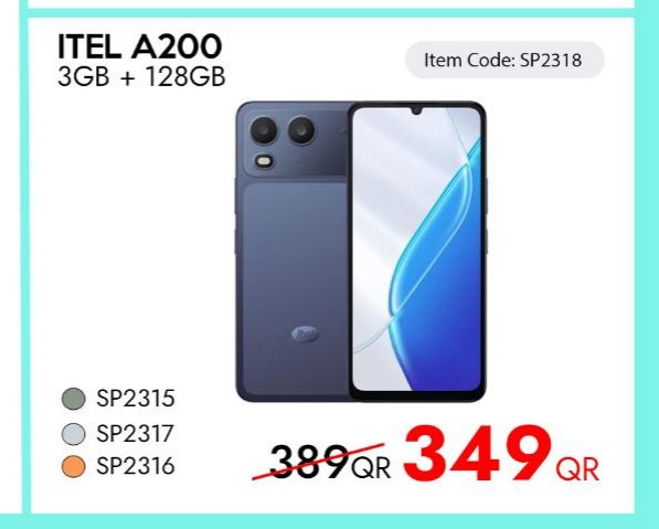 ITEL A200 3GB + 128GB