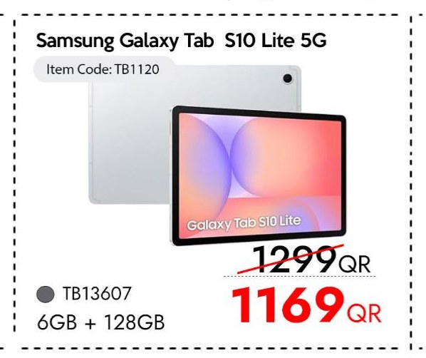 Samsung Galaxy Tab S10 Lite 5G 6GB + 128GB
