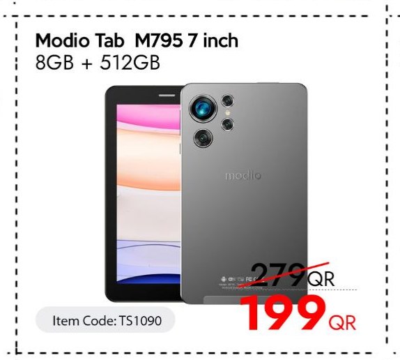 Modio Tab M795 7 inch 8GB + 512GB