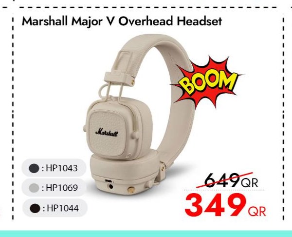 Marshall Major V Overhead Headset