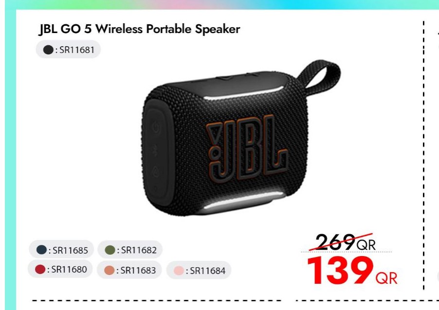 JBL GO 5 Wireless Portable Speaker