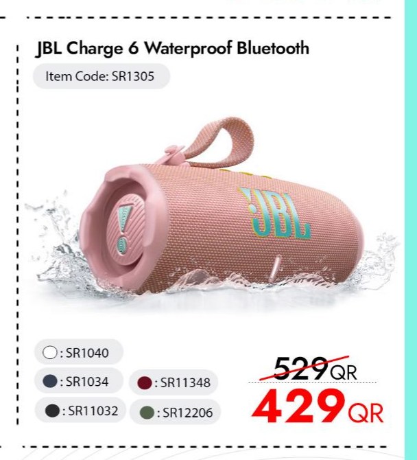 JBL Charge 6 Waterproof Bluetooth