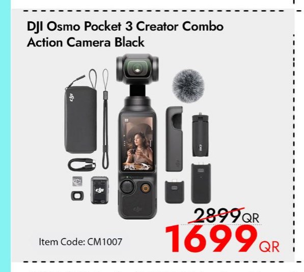 DJI Osmo Pocket 3 Creator Combo Action Camera Black