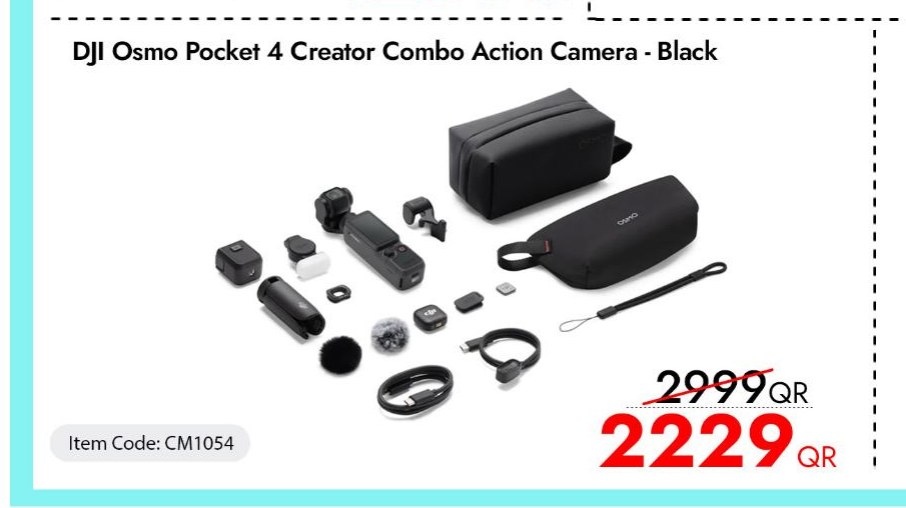 DJI Osmo Pocket 4 Creator Combo Action Camera - Black