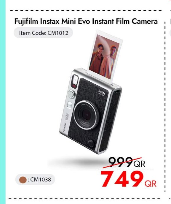 Fujifilm Instax Mini Evo Instant Film Camera
