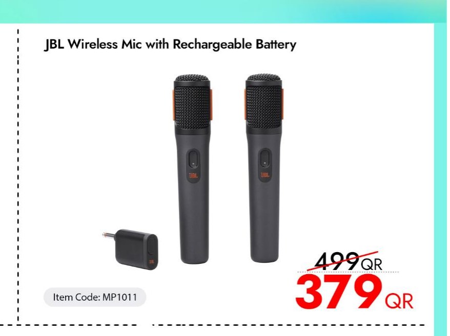 JBL Wireless Mic with Rechargeable Battery