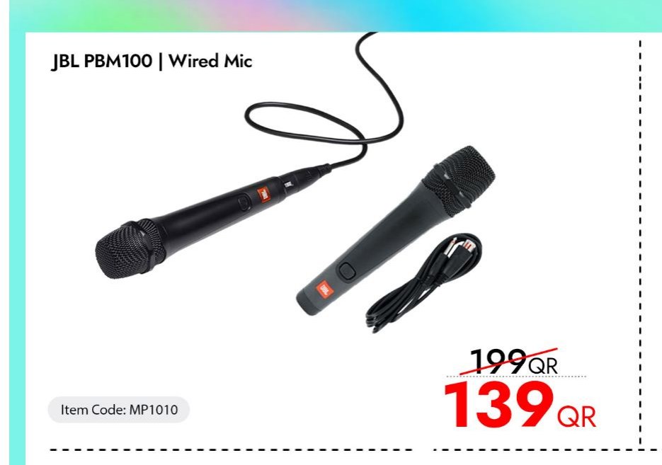 JBL PBM100 | Wired Mic