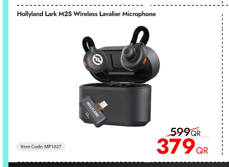 Hollyland Lark M2S Wireless Lavalier Microphone